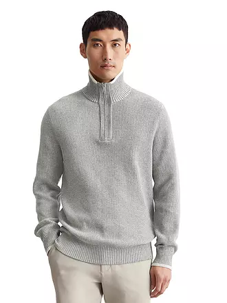 MARC O'POLO | Troyer Pullover | grau