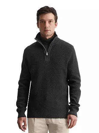 MARC O'POLO | Troyer Pullover | grau