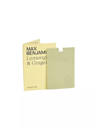 MAX BENJAMIN | Duftkarte CLASSIC COLLECTION Lemongrass & Ginger | 