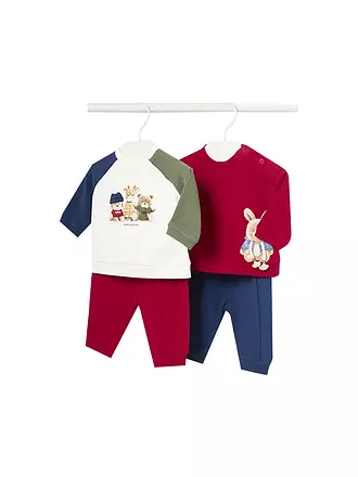 MAYORAL | Baby Set 2 mal Sweater , 2 mal Hose 4-teilig | rot