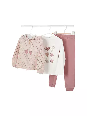 MAYORAL | Baby Set 3-teilig Shirt, Jäckchen und Jogger | rosa