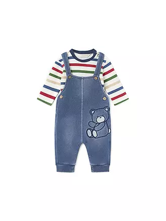 MAYORAL | Baby Set Langarmshirt, Latzhose 2-teilig | blau