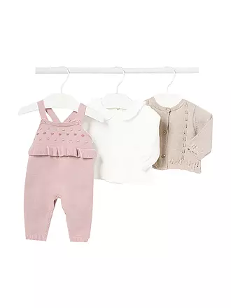 MAYORAL | Baby Set Latzhose Pullover Strickjacke 3-teilig  | 