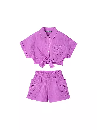 MAYORAL | Mädchen Set 2-teilig Bluse und Shorts | grün