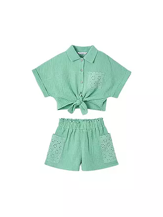 MAYORAL | Mädchen Set 2-teilig Bluse und Shorts | grün