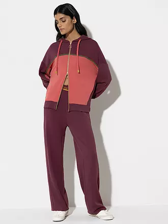 MEY | Loungewear Kapuzenjacke SMOOTH | dunkelrot