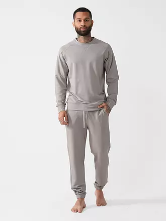 MEY | Loungewear Sweatshirt FELPA STRETCH fumare | braun