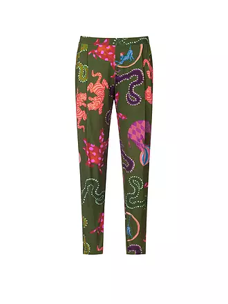 MEY | Pyjamahose LOVE CIRCUS pineforest | olive