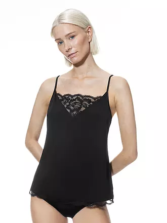 MEY | Top - Unterhemd CAMISOLE POETRY VOGUE schwarz | rosa