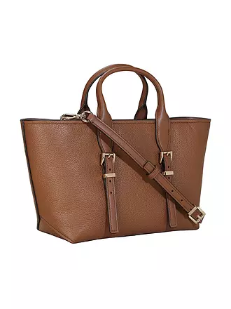 MICHAEL KORS | Ledertasche - Henkeltasche MOORE Small | braun