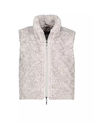 MONARI | Gilet in Felloptik | schwarz