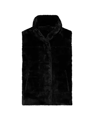 MONARI | Gilet in Felloptik | grau