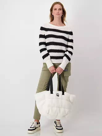 MONARI | Teddyfell Tasche | creme