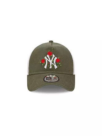 NEW ERA | Kappe FLOWER TRUCKER NY | olive