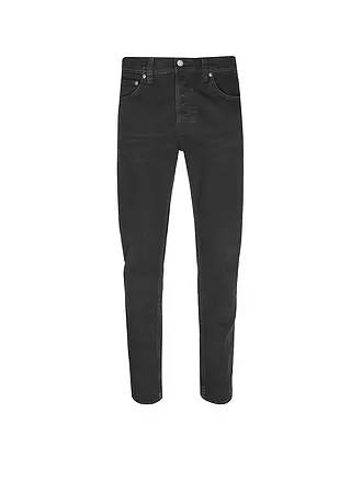 NUDIE JEANS | Jeans Regular Fit SOLID OLLIE BLACK STEEL | schwarz