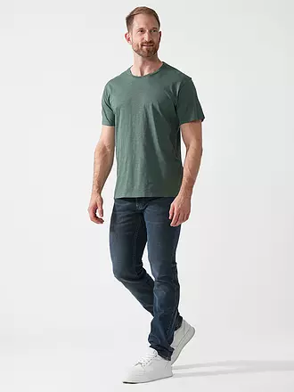 NUDIE JEANS | T-Shirt ROFFE | dunkelgrün