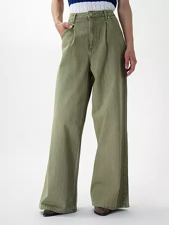 OFFICINE GENERALE | Jeans Wide Leg MOENA | olive