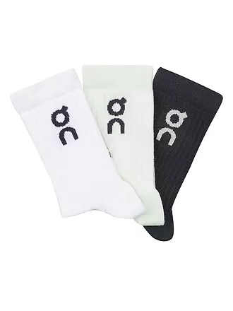 ON | Socken LOGO SOCK 3-er Pkg midnight lima | weiss