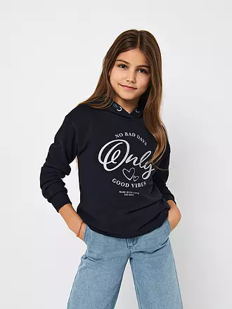 ONLY | Mädchen Kapuzensweater - Hoodie KOGWENDY | dunkelblau