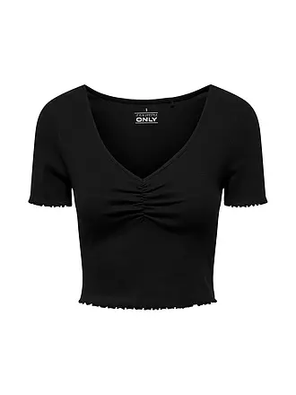 ONLY | T-Shirt Cropped Fit ONLBETTY | schwarz