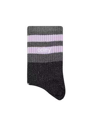 OOLEY | Socken ELECTRA silver glam | schwarz