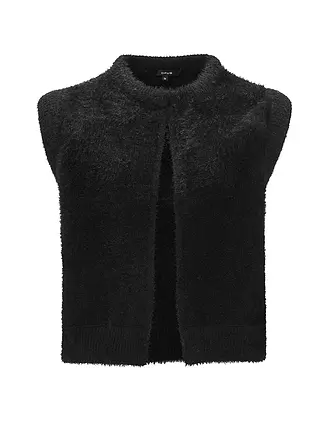 OPUS | Gilet in Felloptik DESTO | schwarz