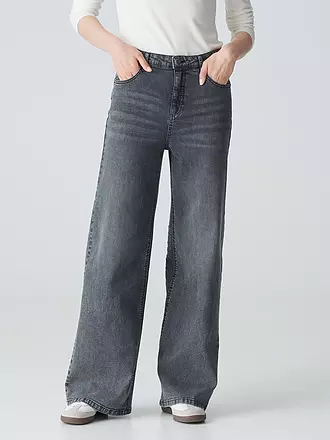 OPUS | Jeans Wide Fit MARLI PALAZZO | grau