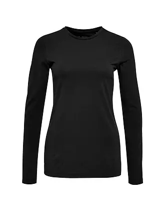 OPUS | Langarmshirt Daily I | schwarz