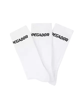 PEGADOR | Socken 3er Pkg black white | weiss