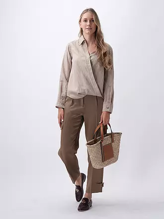 PHILLIP LIM | Wickelbluse | beige