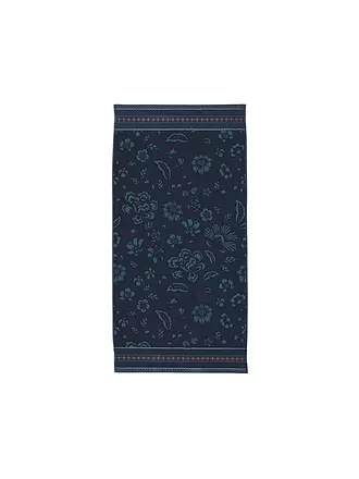 PIP STUDIO | Duschtuch  JASMIN JACQUARD 70x140cm Green | dunkelblau