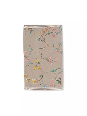 PIP STUDIO | Gästetuch LES FLEURS 30x50cm Khaki | dunkelblau