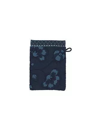 PIP STUDIO | Waschhandschuh  JASMIN JACQUARD 16x22cm Green | dunkelblau