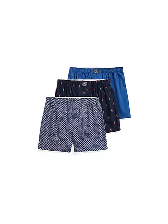 POLO RALPH LAUREN | Boxershorts 3-er Pkg print navy | dunkelblau