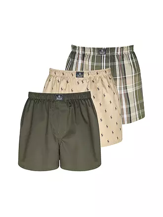 POLO RALPH LAUREN | Boxershorts 3-er Pkg. braun | weiss