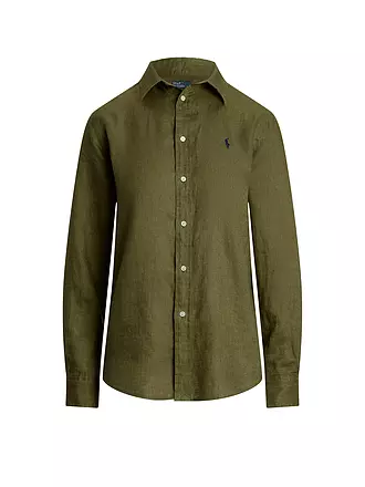 POLO RALPH LAUREN | Leinenbluse | olive