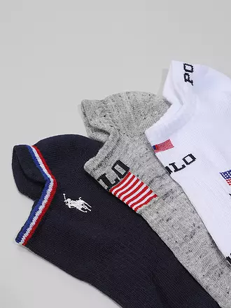 POLO RALPH LAUREN | Sneaker Socken 3er Pkg Allover | weiss