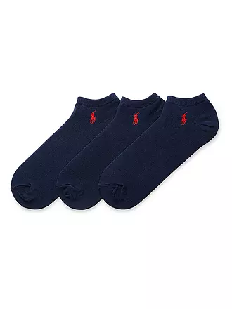 POLO RALPH LAUREN | Sneaker Socken 3er Pkg. black grey white | dunkelblau