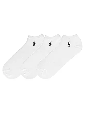 POLO RALPH LAUREN | Sneaker Socken 3er Pkg. black grey white | weiss