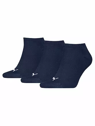 PUMA | Sneaker Socken 3er Pkg navy / grey | dunkelblau