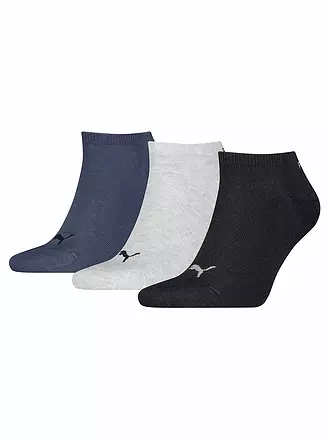 PUMA | Sneaker Socken 3er Pkg navy / grey | schwarz