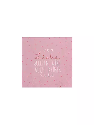 RAEDER | Lunch Servietten 33x33cm VON LIEBE ALLEIN | rosa