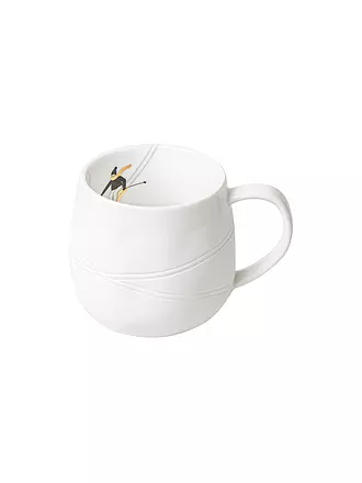 RAEDER | Tasse 7,5cm SCHNEETAG Goldkufen | weiss