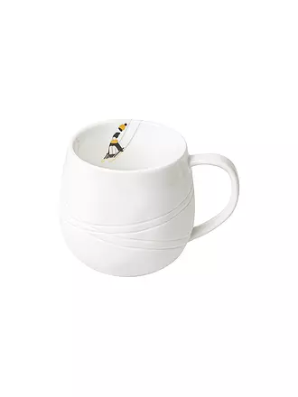 RAEDER | Tasse 7,5cm SCHNEETAG Schlitten fahren | weiss