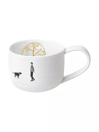 RAEDER | Tasse AUSZEIT BADESEE 9,5x7cm Weiss | weiss