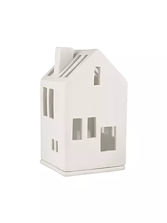 RAEDER | Weihnachts-Mini-Lichthaus Wohnhaus 11cm | weiss