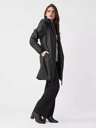 RAINS | Regenjacke LOHJA LONG INSULTED CURVED JACKET | schwarz