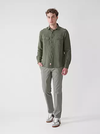 REPLAY | Leinenhemd Regular Fit | olive