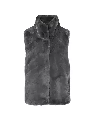 RINO&PELLE | Gilet in Felloptik LISON | camel