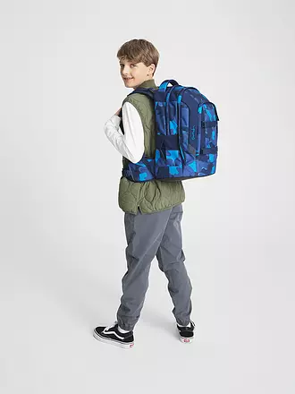 SATCH | Schulrucksack Satch Pack Bright Faces | blau